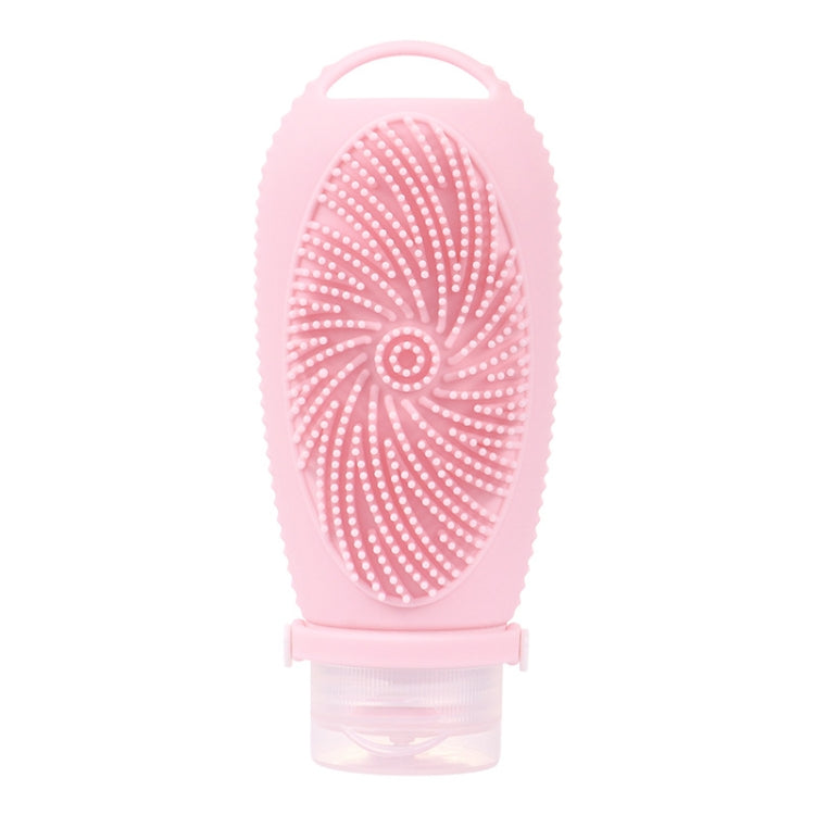 100ml Shower Bath Brush Dispenser Bottle Travel Portable Shampoo Cosmetic Lotion Dispenser Bottle — Orange