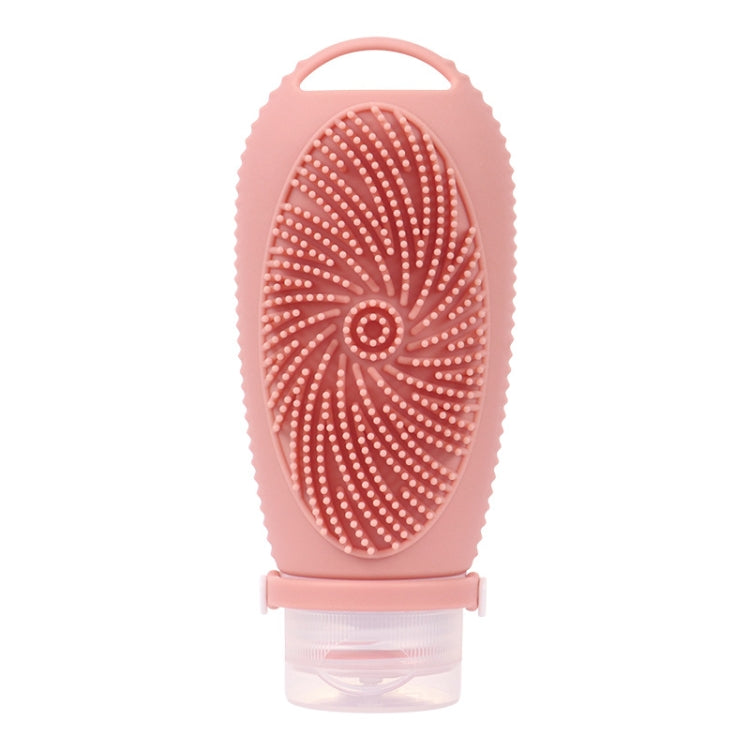 100ml Shower Bath Brush Dispenser Bottle Travel Portable Shampoo Cosmetic Lotion Dispenser Bottle — Pink