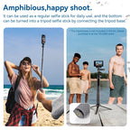 65.4cm Aluminum Alloy Waterproof Ball Head Selfie Stick Diving Shooting Sports Camera Extension Stick