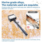 65.4cm Aluminum Alloy Waterproof Ball Head Selfie Stick Diving Shooting Sports Camera Extension Stick
