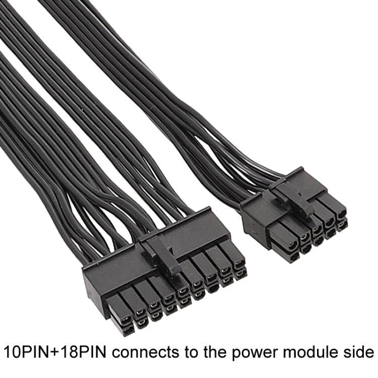 For EVGA 10Pin / 18Pin To 24Pin Flat Cable Module Cable Graphics Card Block Cord — view 3