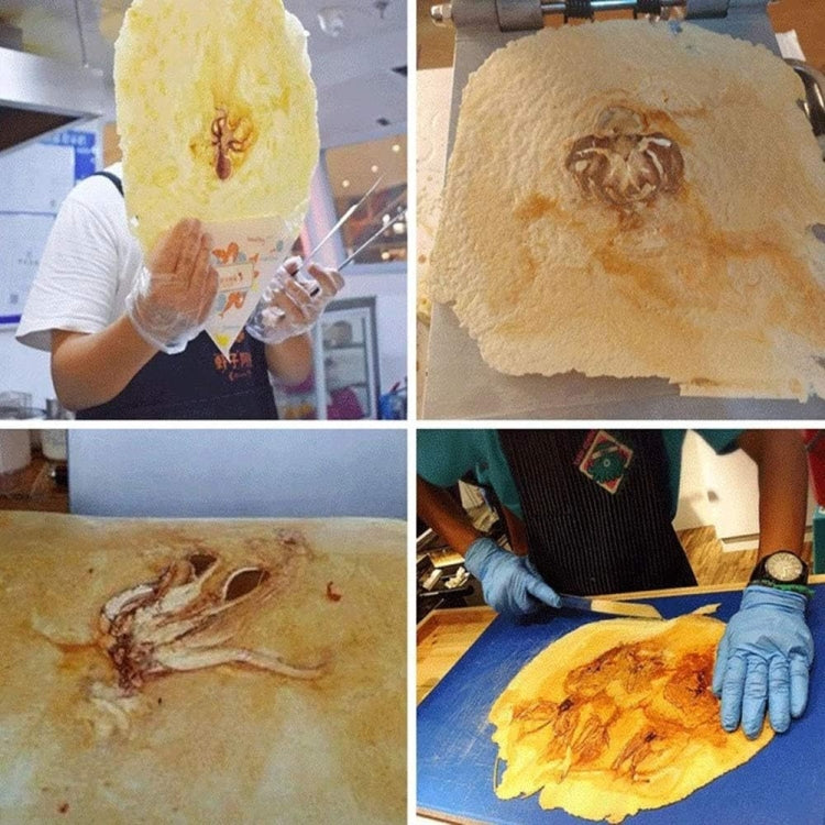 Japanese Paper Thin Seafood Cracker Pancake Machine — view 10