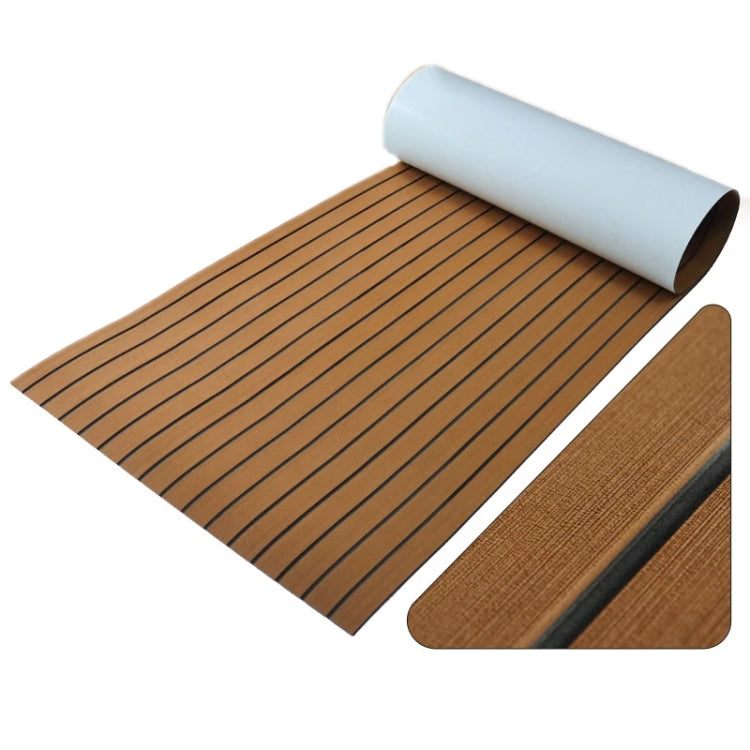 Yacht RV Modification Imitation Teak Floor EVA Anti-slip Mat — 240x60x0.6cm