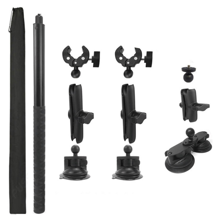 For Insta 360 ONE X / X2 / X3 / X4 Car Top Suction Cup Selfie Stick Bracket — Set 2