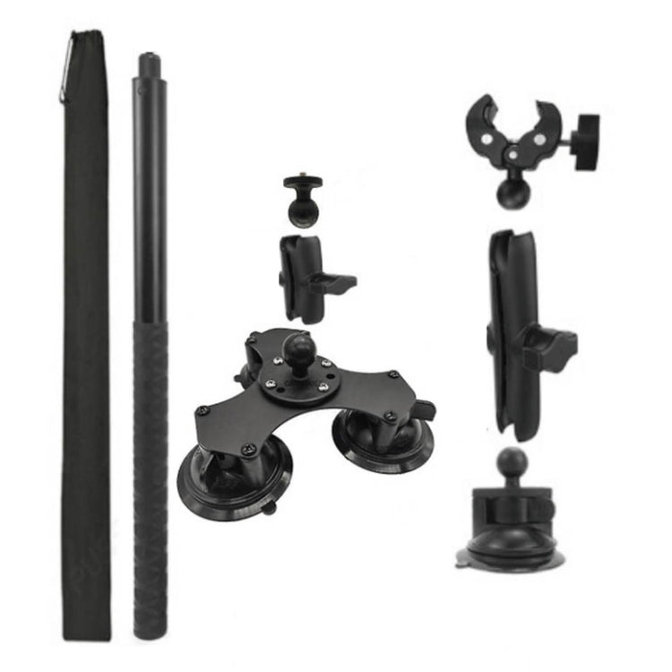 For Insta 360 ONE X / X2 / X3 / X4 Car Top Suction Cup Selfie Stick Bracket — Set 3