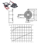 High Decibel Continuous Sound Alarm Active Piezo Buzzer, SFM-20B DC3-24V 95dB