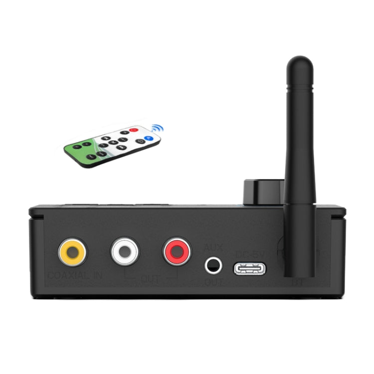 Bluetooth 5.4 Receiver Digital To Analog Card U Disk Converter Adapter With Remote Control — Fiber Optic Conversion