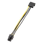 Large 4Pin To 6Pin Power Cord Graphics Card Adapter Cable