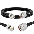 N Male To BNC Male RG8X RF Coaxial Cable — 10m