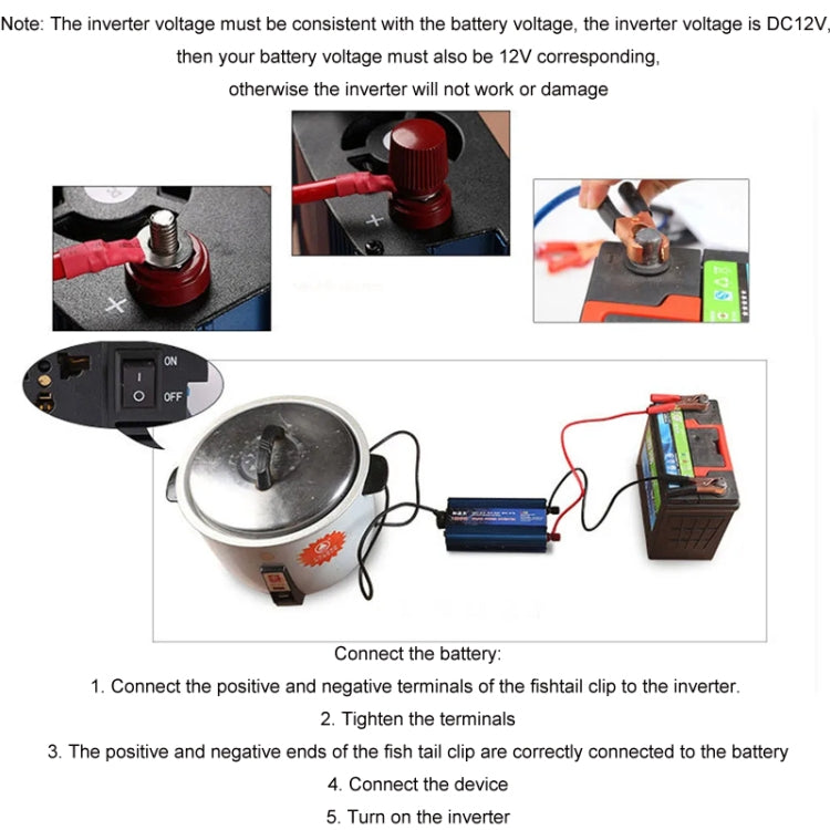 Convert To 220V Dual Voltage Modified Sine Wave Inverter