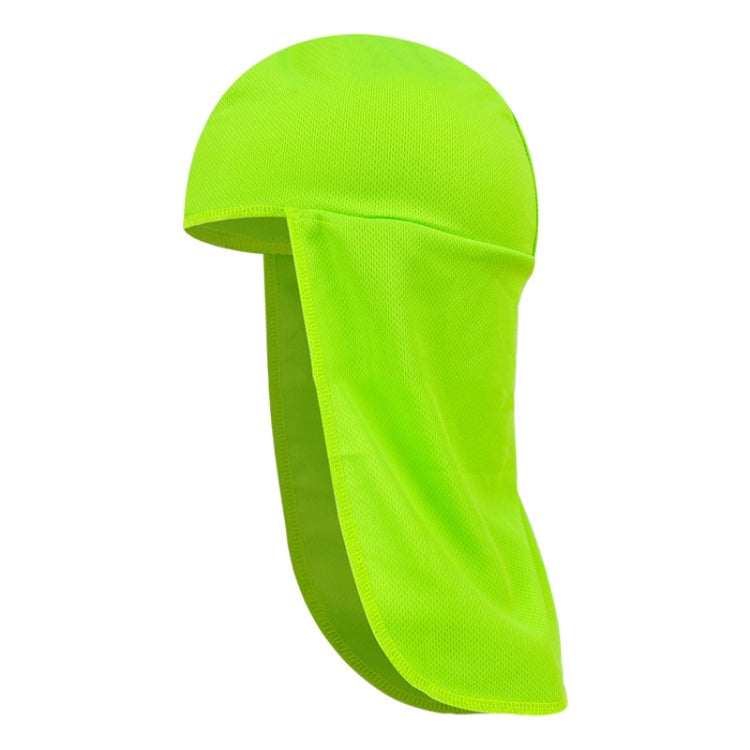 Outdoor Riding Long Tail Cap Breathable Sweat Absorbent Shading Workplace Safety Dustproof Shawl Cap — Black