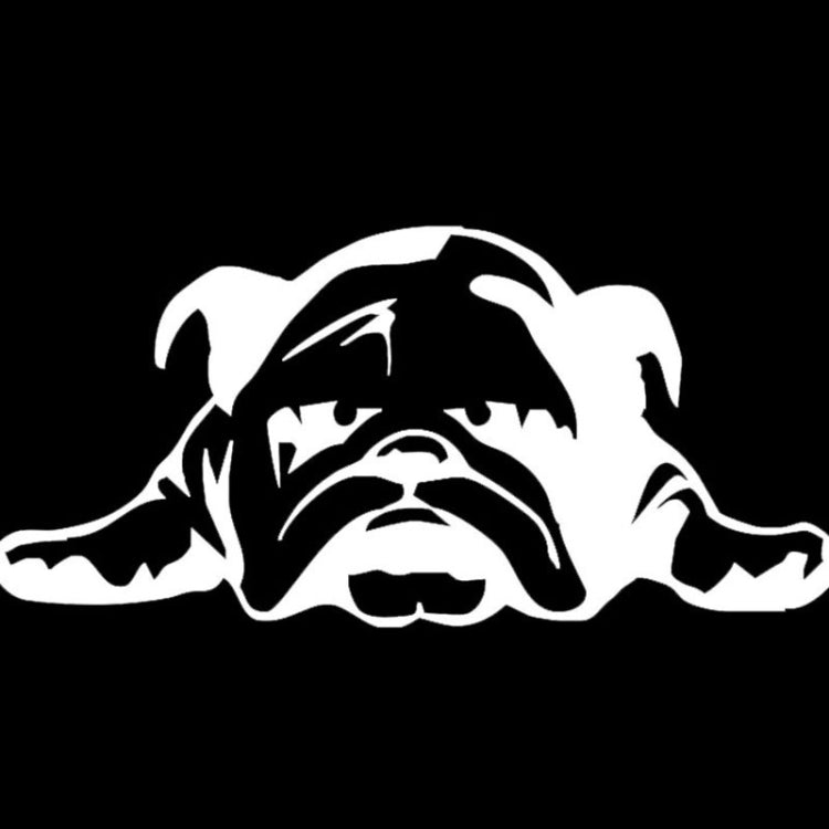 2pcs British Tired Puppy Car Decorative Sticker — Black