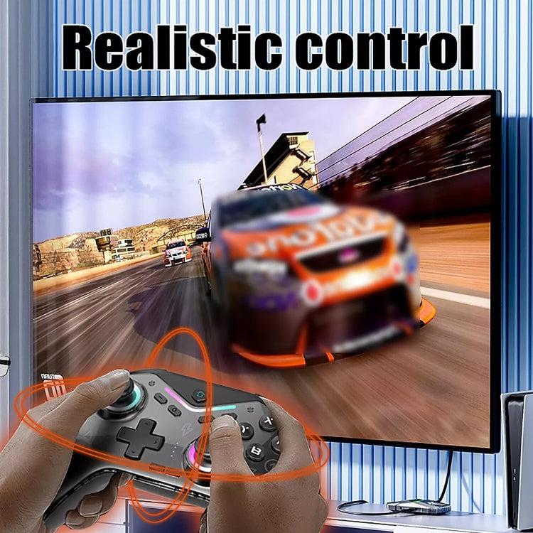 CM-619 Bluetooth Game Controller Programmable with RGB Lights for Switch / Steam Deck / PC / IOS / Android