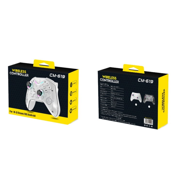 CM-619 Bluetooth Game Controller Programmable with RGB Lights for Switch / Steam Deck / PC / IOS / Android