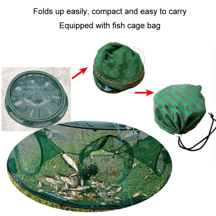Automatic Folding Round Fishing Cage Hand Throwing Shrimp Fishing Net