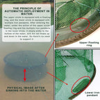 Automatic Folding Round Fishing Cage Hand Throwing Shrimp Fishing Net