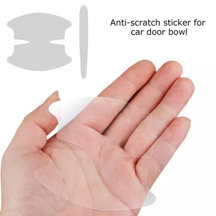 Car Door Handle Anti-scratch Protection Transparent Stickers Anti-collision Strips