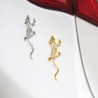 Zinc Alloy Rhinestone Gecko Metal 3D Car Sticker — view 7