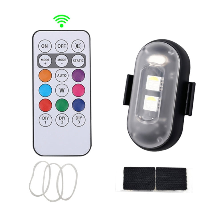 Wireless Remote Control Motorcycle Universal Colorful Flashing Warning Light