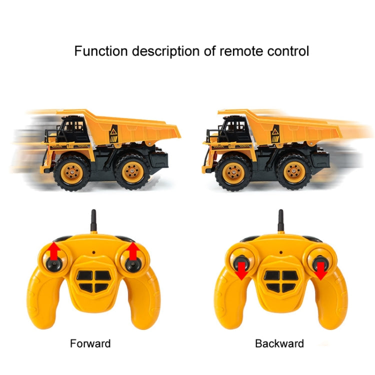 2.4G RC Dumper Truck Simulation Engineering Vehicle Model Children Electrical RC Truck Toy