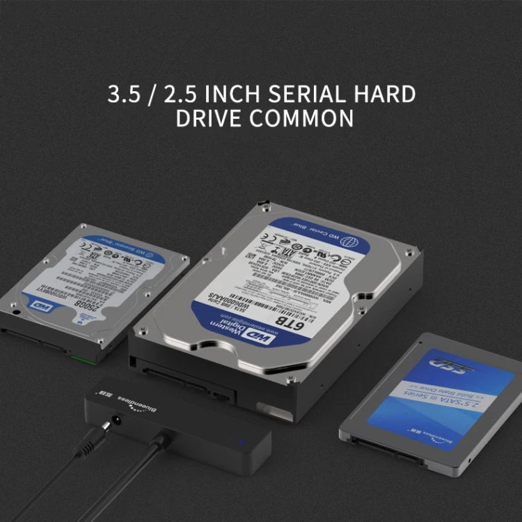 Blueendless US35 USB3.0 To SATA Adapter 2.5 / 3.5-Inch Hard Drive SSD Reader — view 3