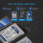 Blueendless US35 USB3.0 To SATA Adapter 2.5 / 3.5-Inch Hard Drive SSD Reader — view 4
