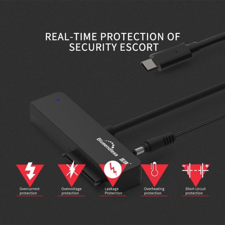 Blueendless US35 USB3.0 To SATA Adapter 2.5 / 3.5-Inch Hard Drive SSD Reader — view 10
