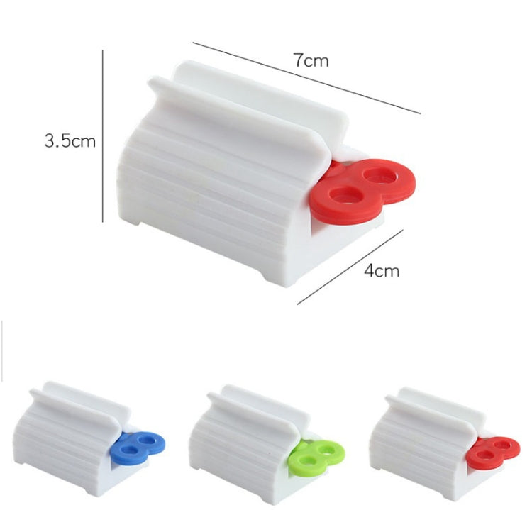 Bathroom Facial Cleanser Manual Squeezer Household Lazy Toothpaste Squeezing Clip — Red