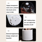 Large-capacity Rotating Cosmetics Storage Box Makeup Brush Storage Tube — view 5