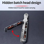 36-Tooth Bi-Directional Ratcheting Screwdriver Set With 4 Double-Ended Bits — view 6