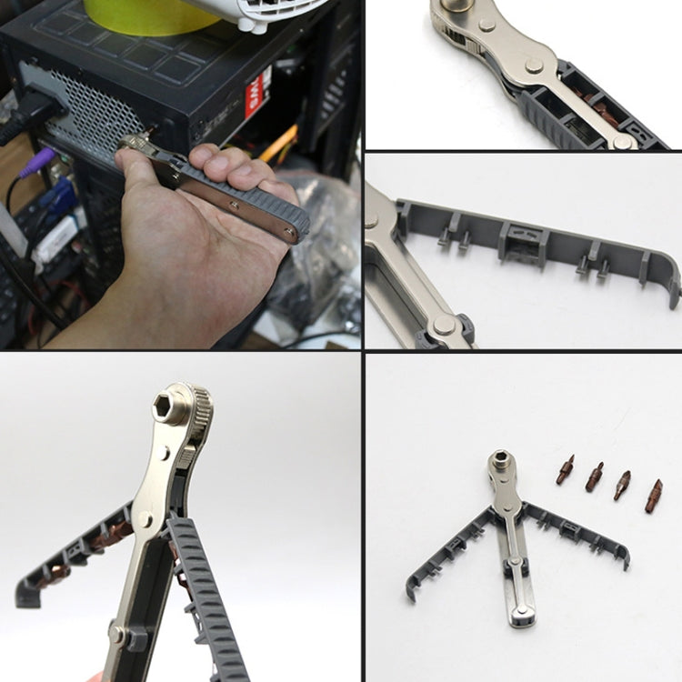 36-Tooth Bi-Directional Ratcheting Screwdriver Set With 4 Double-Ended Bits — view 8