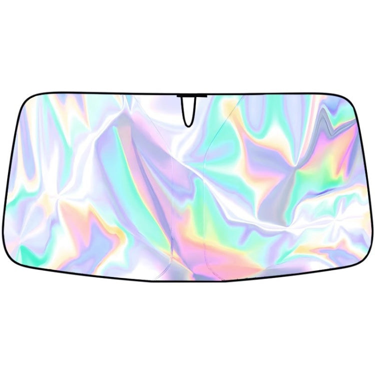Car Front Windshield Sunshade Colorful Laser Heat Insulation Sunscreen Sunshade Umbrella