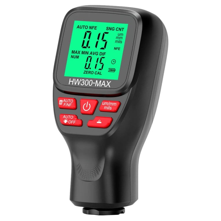 HW300-MAX Coating Thickness Gauge Anti-skid Paint Film Tester — White