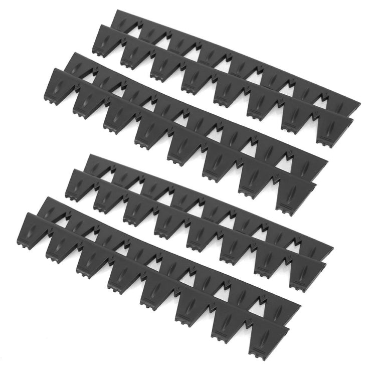 8pcs /Set Car Bumper Serrated Anti-collision Plate Decoration