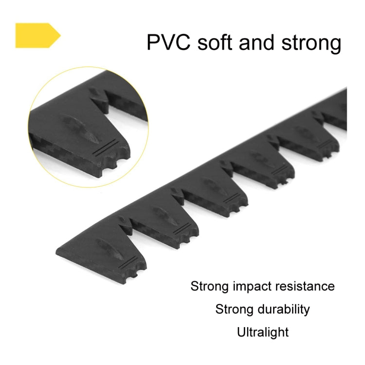 8pcs /Set Car Bumper Serrated Anti-collision Plate Decoration