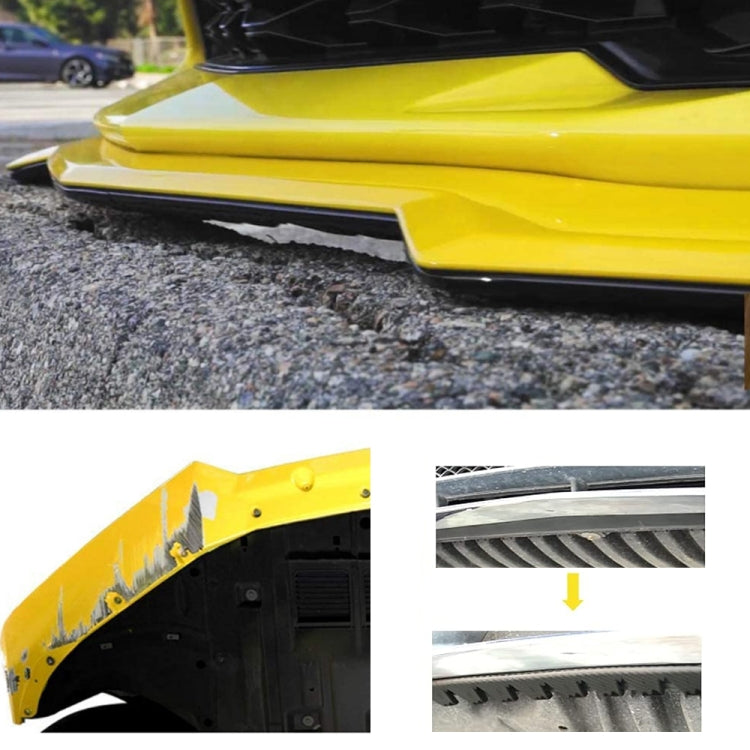 8pcs /Set Car Bumper Serrated Anti-collision Plate Decoration