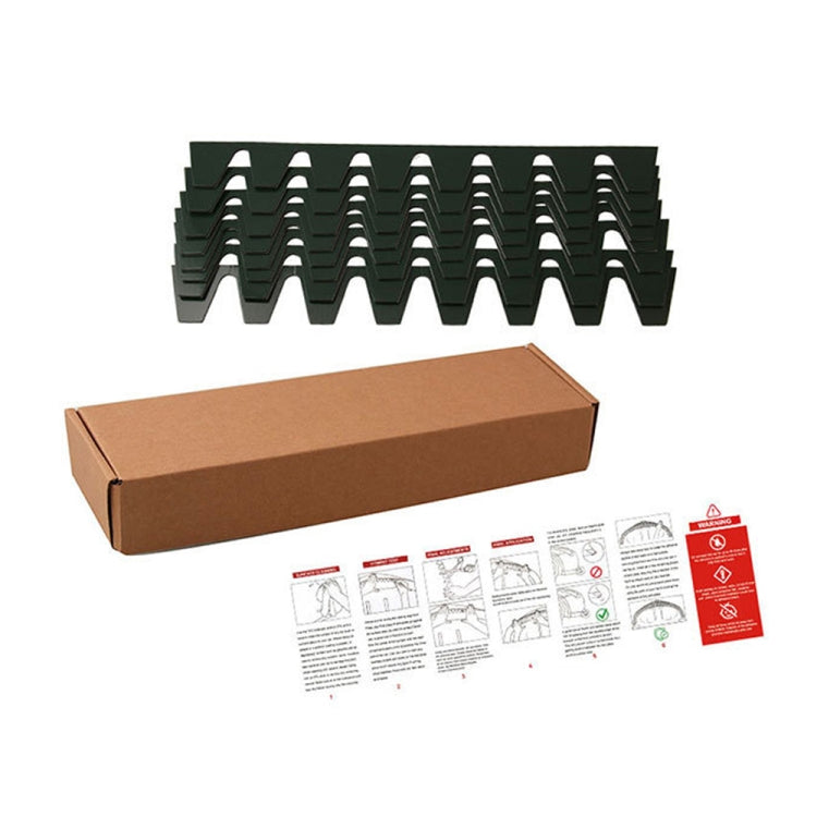8pcs /Set Car Bumper Serrated Anti-collision Plate Decoration