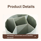 Desktop Rotating Pen Holder Large Capacity Stationery Storage Box Makeup Brush Storage Bucket — view 5