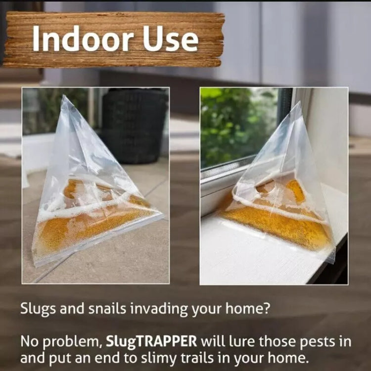 20pcs /Pack Snail Slug Trap Bag Garden Vegetable Plot Trap Transparent Plastic Bag — view 4