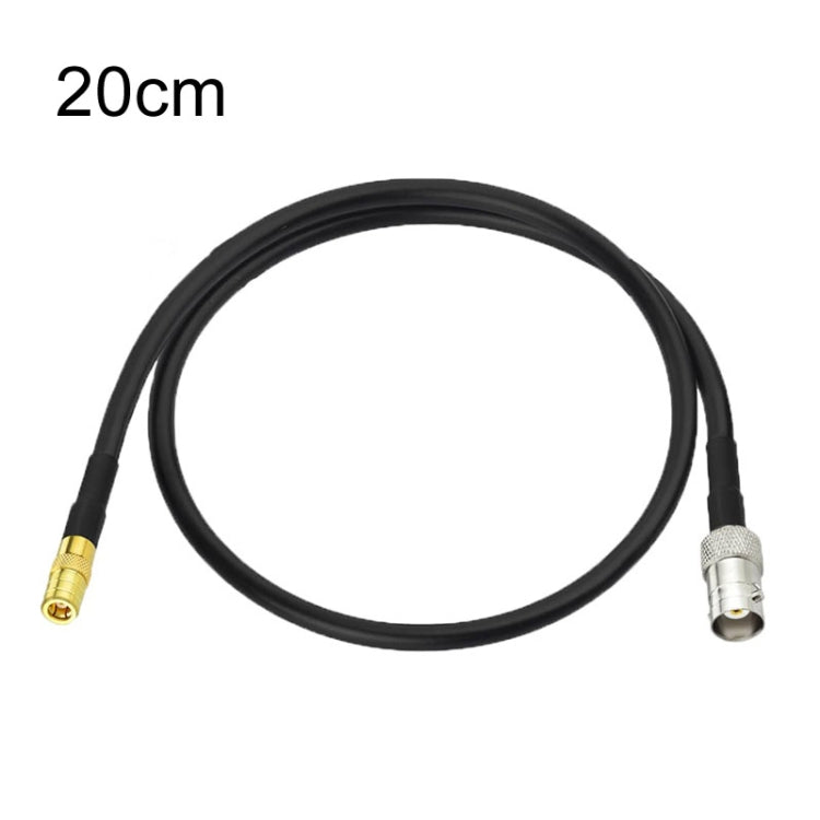 BNC Female To SMB Male RG174 Coaxial Cable — 15cm