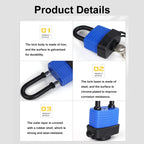 Industrial Safety Dustproof and Anti-theft Padlock Waterproof Insulation Lock — view 8