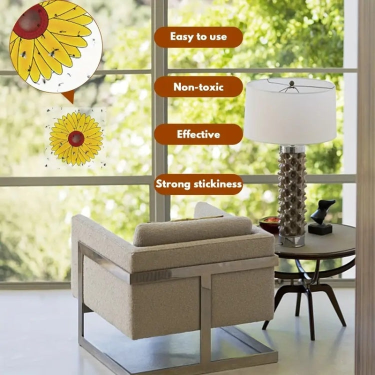 3pcs Fly Stickers Window Traps Insecticide Paper Sticky Insect Traps — view 3
