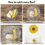 3pcs Fly Stickers Window Traps Insecticide Paper Sticky Insect Traps — view 5