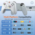 EasySMX X05 Wireless Gamepad Hall RGB Effect Controller For PC / Phone / Switch / Steam Deck