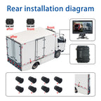 7 Inch Two-Way Display With Reverse Detection Digital Radar