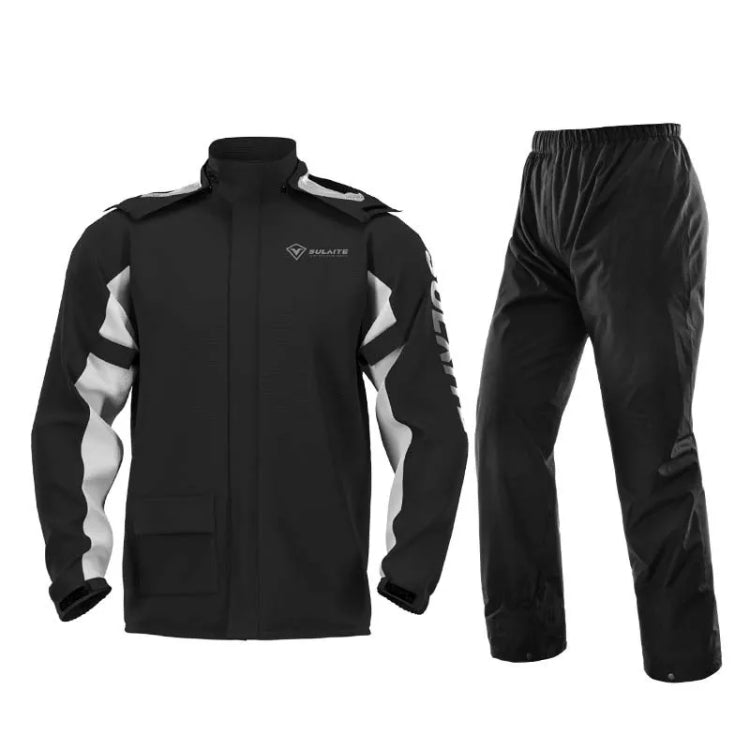 SULAITE Outdoor Motorcycle Riding Full Body Split Raincoat Suit — XXXL