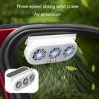 USB Plug-In Car Window Exhaust Fan Car Air Circulation Cooling Ventilation Fan — view 12