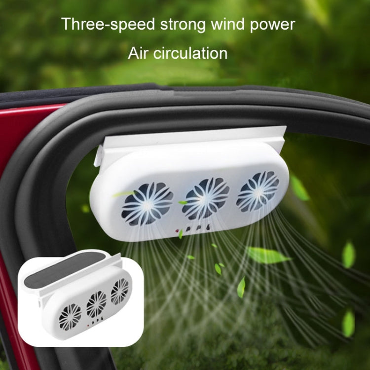 USB Plug-In Car Window Exhaust Fan Car Air Circulation Cooling Ventilation Fan — view 12