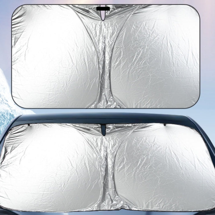 Car Sunshade Summer Front Windshield Sunscreen Heat Insulation Folding Car Sunshade Curtain
