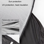 Car Sunshade Summer Front Windshield Sunscreen Heat Insulation Folding Car Sunshade Curtain